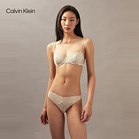 卡尔文·克莱恩 Calvin Klein 女士蕾丝棉质比基尼三角内裤 QF7927AD