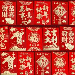豪臣 硬纸烫金利是封红包 30个
