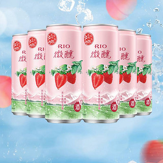 【单品】RIO/锐澳产地丹东哈尼草莓果味预调酒330ml*6