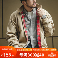 马登(Maden)G9哈灵顿机车夹克男士立领短款外套