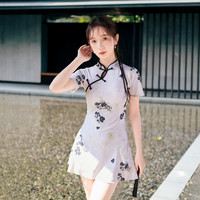 亦美珊 YI MEI SHAN新中式国风泳衣女2024年女孩高级感保守度假分体泡温泉 XL 暗玉色259013【独立底裤】