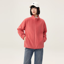 雪中飞 男女摇粒绒立领外套
