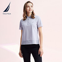 NAUTICA 诺帝卡 女装夏季休闲柔软透气修身商务短袖POLO衫22KB01