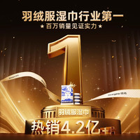 德佑羽绒服湿巾免洗去污渍干洗剂10抽*24包清洁湿纸巾