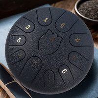 阿萨斯空灵鼓11音6寸初学者儿童便携开班钢舌鼓打击乐器藏青色 6寸11音儿童款-藏青色