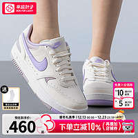 耐克（NIKE）女鞋子女 2024秋冬运动鞋小白鞋时尚大童休闲鞋低帮耐磨板鞋 DX9176-110//丁香花紫 38（内长240mm） DX9176-110//白色/丁香花紫 38（内长240）