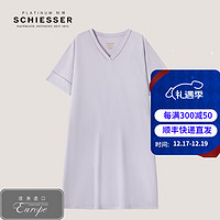 SCHIESSER 舒雅 女士V领棉质短袖连衣裙 E1/23152D