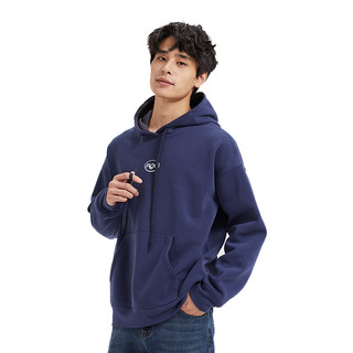 卫衣男款春秋款男生加绒连帽衫美式宽松秋冬季潮牌加厚上衣服2024 HD03圆领 灰绿色 S