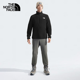 北面（The North Face）抓绒衣男外套户外防风保暖舒适可做冲锋衣内胆24秋季|83O9 4H0/宇宙黑 M