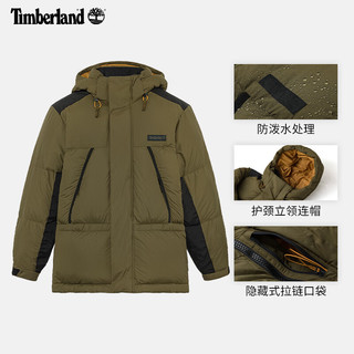 添柏岚（Timberland）男装羽绒服24秋冬户外保暖鸭绒防泼水|A2N68 A2N68302/深橄榄绿 M