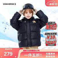 CONVERSE 匡威 童装男女童短款连帽羽绒服冬季新款儿童保暖上衣