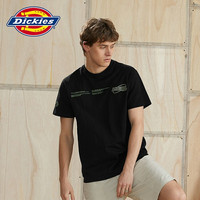 dickies 短袖T恤 男纯棉小logo简约宽松款百搭上衣 DK010323 黑色 S