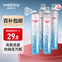 移动端、京东百亿补贴：WELLDAY 维德 氧气瓶便携式 1000ML