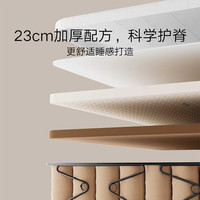 MIJIA/米家 独立袋弹簧 乳胶黄麻护脊床垫 20-25cm(含) 软硬适中 120*200cm 白色