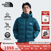 北面（The North Face）羽绒服男户外600蓬鹅绒填充高蓬保暖防泼水外套24秋冬|7W7G 1NO/夜泊蓝 M/170