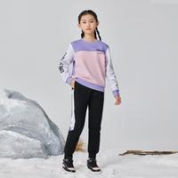 加绒加厚保暖撞色儿童套装中大童男童套装女童套装儿童运动套装