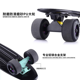 赛豹小鱼板滑板香蕉板成人儿童四轮滑板车初学者青少年刷街公路板