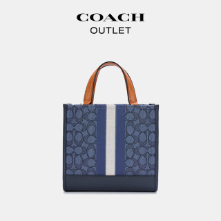 COACH 【经典条纹】DEMPSEY托特包 22号