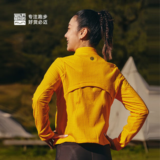 必迈2024秋季男女运动魔方蓄能夹克保暖防风户外训练跑步外套 银杏黄 女 L