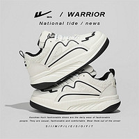 WARRIOR 回力 秋季女鞋厚底增高小白鞋子女2024年新款百搭休闲运动板鞋女款