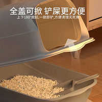 猫砂盆超大号全封闭防外溅除臭猫屎盆防带砂猫咪用品大全猫砂厕所