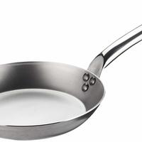 De Buyer 5130.24 圆形煎锅 带不锈钢锅柄 24cm