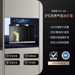 宜盾普冰矿泉气泡嵌入式直饮机净饮机反渗透饮水机W6