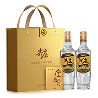 WULIANGYE 五粮液 黑茶茶叶 尖庄高光黑茶礼盒50度500mL*2瓶