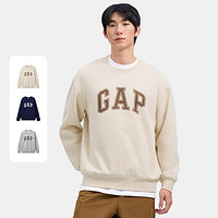 Gap 盖璞 24秋冬字母印花logo圆领卫衣抓绒658630