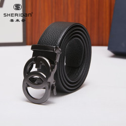 SHERIDAN 头层牛皮 喜来登 自动扣腰带 礼盒装 SH521575S