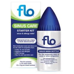 Flo 鼻腔护理套装 1套 （通鼻器+洗鼻盐 12包）