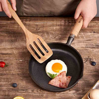 铁仕达（Telssida） 加厚铸铁小平底锅无涂层铸铁锅牛排煎锅不粘煎蛋锅辅食锅生铁锅迷你锅早餐锅