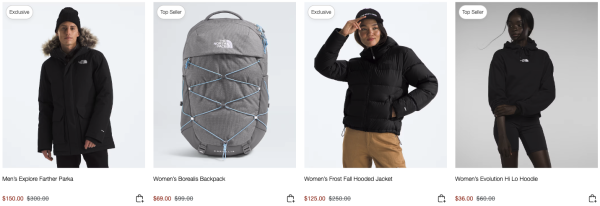 THE NORTH FACE北面美官网 圣诞特惠 精选款式低至5折