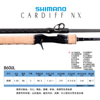 SHIMANO禧玛诺21卡迪夫CARDIFF NX微物超轻鳟鱼马口竿翘嘴路亚竿