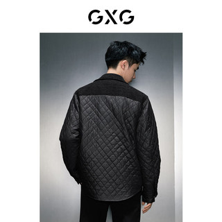 GXG男装 商场同款假两件小香风翻领夹克 23年冬季新款GEX12127814