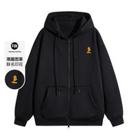 加绒加厚|加菲猫联名男女同款连帽卫衣秋冬潮牌开衫外套帽衫