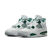 NIKE 耐克 Air Jordan 4 Retro 男子休闲运动鞋 FQ8138-103 白/氧化绿/白/浅灰 42