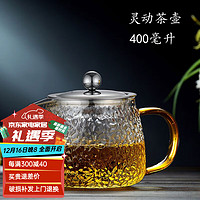 Quandu 全度 玻璃茶壶泡茶壶带过滤内胆花茶壶小茶壶办公家用玻璃壶 灵动壶（不锈钢内胆款)