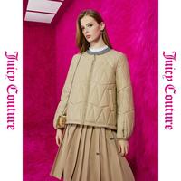 Juicy Couture橘滋【不规则绗缝】生椰拿铁logo刺绣绗棉女式外套