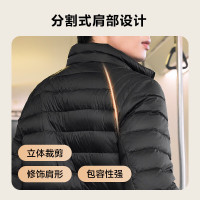 京东京造 冬山系风90绒短款羽绒服 黑色 L