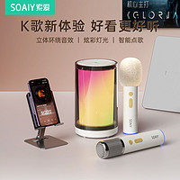 SOAIY 索爱 K35蓝牙音响话筒一体家用无线K歌麦克风户外唱歌小型家庭ktv