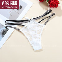 俞兆林（YUZHAOLIN）银丝细带火辣妹丁字裤女式性感情趣透明蕾丝内裤少妇镂空诱惑T裤Y 白色 L 110-140斤