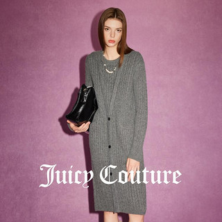 Juicy Couture 橘滋 女士加厚款LOGO纽扣假两件毛织连衣裙