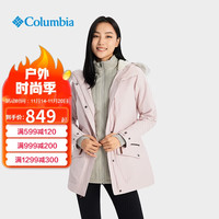 Columbia哥伦比亚三合一女款棉内胆外套户外秋冬中长款毛领 WR0004 618