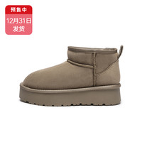 热风厚底雪地靴女款2024年冬季加绒保暖棉鞋百搭休闲户外靴子 35