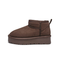 热风厚底雪地靴女款2024年冬季加绒保暖棉鞋百搭休闲户外靴子 38