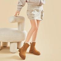 骆驼 CAMEL【雪域探险】冬季雪地靴毛绒保暖短靴潮流雪地靴女