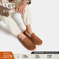 UGG秋季男士舒适平底圆头纯色一脚蹬休闲懒人鞋 1115149CHE|