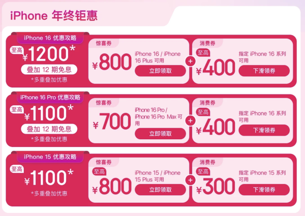京东 Apple 产品年末狂欢,超值优惠等你来~
