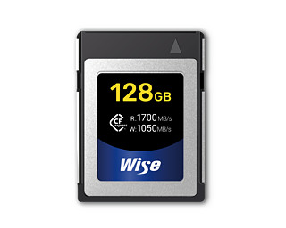 Wise 威斯 128GB Type-B高速影像卡 CFexpress存储卡（银灰色）